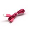 SBOX CP01-04-002P :: USB кабел, Type A - Micro B, M/M, розов, 1.0 м