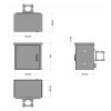 MIRSAN MR.MOB02.03 :: CCTV Cabinet, 680 x 710 x 510 mm, D=400 mm, IP65, white