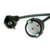 VALUE 19.99.1166 :: Extension Cable with Schuko connectors, AC 230V, black, 3.0 m