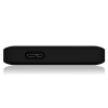 RAIDSONIC IB-233U3-B :: USB 3.0 външна кутия 2.5" SATA HDD/SDD, до 9.5 мм дискове, черна, със силиконов калъфия за