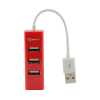 SBOX H-204R :: USB 2.0 хъб, 4 порта, червен