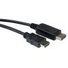 ROLINE 11.04.5606 :: ROLINE кабел, DisplayPort M - HDMI M, 2.0 м