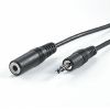 VALUE 11.99.4353 :: 3.5 мм кабел M/F, 3.0 м, tin-plated, черен цвят