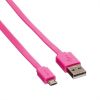 ROLINE 11.02.8762 :: ROLINE USB 2.0 кабел, USB Type A M - Micro USB B M, 1.0 м, Розов