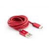 SBOX USB-TYPEC-15R :: USB 2.0 кабел, Type A - Type C, M/M, 1.5 м, Червен