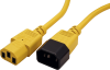 ROLINE 19.08.1521 :: Monitor Power Cable, yellow, 1.8 m, IEC 320 C14 - C13