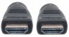 MANHATTAN 353960 :: HDMI кабел с Ethernet за монтаж в стена, CL3, HEC, ARC, 3D, 4K, M/M, Shielded, Черен, 8.0 m