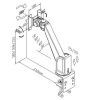VALUE 17.99.1123 :: LCD Monitor Arm Standard, Wall Mount & Desk Clamp