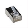 INTELLINET 502351 :: 100-Pack Cat6 RJ45 Modular Plugs, STP, 2-prong, with insert, for stranded wire, 100 plugs in jar