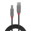 LINDY 36672 :: USB 2.0 Type A to B Cable, Anthra Line, 1m