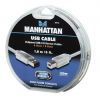 MANHATTAN 390163 :: Кабел USB 2.0 A-B, 1.8 м, сребрист цвят