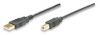 MANHATTAN 390231 :: Кабел USB 2.0 A-B, 3.0 м, черен цвят