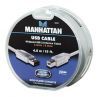 MANHATTAN 390187 :: Hi-Speed USB 2.0 Device Cable, A Male / B Male, 15 ft. (4.5 m), Silver