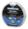 MANHATTAN 390361 :: Hi-Speed USB 2.0 Device Cable, A Male / Mini 4-Pin Male, 6 ft. (1.8 m), Black
