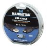 MANHATTAN 390354 :: Hi-Speed USB Device Cable, A Male / Mini-B Male, 3 m (10 ft.), Black