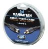MANHATTAN 391160 :: S-Video Cable, S-Video / RCA Single Cinch, 6 ft. (1.8 m), Black