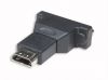 MANHATTAN 374644 :: HDMI to DVI Adapter, HDMI Female to DVI-D 24+1 Female, Dual Link, Black