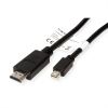 VALUE 11.99.5791 :: Mini DisplayPort кабел, Mini DP-HDTV, M/M, черен цвят, 2.0 м