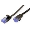 VALUE 21.99.0825 :: UTP Patch кабел, Cat.6A (Class EA), черен цвят, 5.0 м, плосък