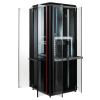 MIRSAN MR.GTV26U66.01 :: Free Standing VERSATILE Cabinet - 26U, D=610mm, W=610mm, Black, Versatile