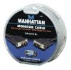 MANHATTAN 390699 :: Monitor Cable, DVI-D Single Link Male / DVI-D Single Link Male, 1.8 m (6 ft.), Black