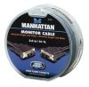 MANHATTAN 391238 :: Monitor Cable, DVI-A/D Single Link Male / DVI-A/D Single Link Male, 10 ft. (3.0 m), Black