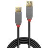 LINDY LNY-36762 :: USB 3.1 Gen1 кабел, Anthra Line,  Type A-А, M/F, удължителен, 2.0 м