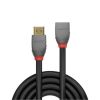 LINDY LNY-36476 :: HDMI 2.0 кабел, Anthra Line, 4K, 60Hz, A-A, M/F, удължителен, 1.0 м