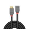 LINDY LNY-36497 :: DisplayPort 1.4 кабел, Anthra Line, 8K, 60Hz, A-A, M/F, удължителен, 2.0 м