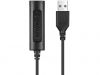 SANDBERG SNB-134-17 :: USB аудио контролер към 3.5мм 4-pole, 1.5 м