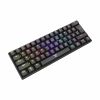 WHITE SHARK SHINOBI-B-RED :: Геймърска клавиатура GK-2022 SHINOBI, механична, черна, червени клавиши