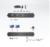 ATEN US224 :: периферен превключвател, 2x 4, USB 2.0 (2 PC поделят 4 USB у-вa)