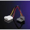 ROLINE 11.03.1061 :: Power Adapter кабел, 4-pin HDD към SATA (90°), 0.1 м