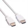 ROLINE 11.99.5702 :: VALUE HDMI High Speed кабел + Ethernet, M/M, бял, 2.0 м