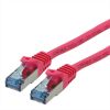 ROLINE 21.15.2898 :: S/FTP Patch кабел Cat.6A, Component Level Tested, LSOH, розов, 15.0 м 