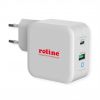 ROLINE 19.11.1041 :: USB зарядно у-во, 2 порта 1x QC3.0 + 1x C (PD)