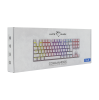 WHITE SHARK GK-2106 :: Геймърска TKL клавиатура Commandos, механична, сини суичове, бяла