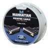 MANHATTAN 390477 :: Printer Cable, DB25 Male / CEN36, 6 ft. (1.8 m), Black