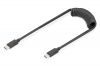 ASSMANN AK-300431-006-S :: USB 2.0 - USB C to USB C Spiral Cable, 1m