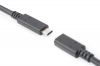 ASSMANN AK-300210-015-S :: USB Type-C extension cable, Type-C M/F, 1.5m