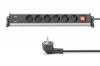 DIGITUS DA-70624 :: 6-way office power strip with 3x USB ports, 1.5m