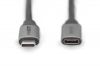 DIGITUS DB-300230-010-S :: Кабел USB USB-3.0 Gen.1 Type-C, удължителен, M/F, 1м