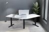 ASSMANN DA-90392 :: Height Adjustable Table Frame, 3-leg 120 degree, black