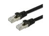 VALUE 21.99.0970 :: Cable FTP Cat.6 (Class E), extra-flat, black, 0.5m