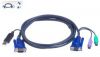 ATEN 2L-5502UP :: KVM кабел, HD15 F + 2x PS2 M >> HD15 M + USB type A M, 1.8 м
