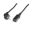 ROLINE 19.08.1553 :: Захр. кабел Шуко, IEC320-C19, 16A/250V, черен, 3.0 м