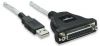MANHATTAN 337830 :: USB to Parallel Printer Converter, USB A to DB25