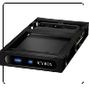 Raidsonic IB-266StUSD-B :: Външна кутия за 2.5" SATA HDD, докинг станция за FDD гнездо, USB 2.0 & eSATA интерфейс