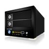 Raidsonic IB-NAS6220 :: Мрежово устройство за съхранение с медиа сървър, 2x 3.5" SATA HDD, гигабитов интерфейс, DLNA