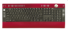 Saitek PK04AV :: Клавиатура Slimline Multimedia Keyboard, червена